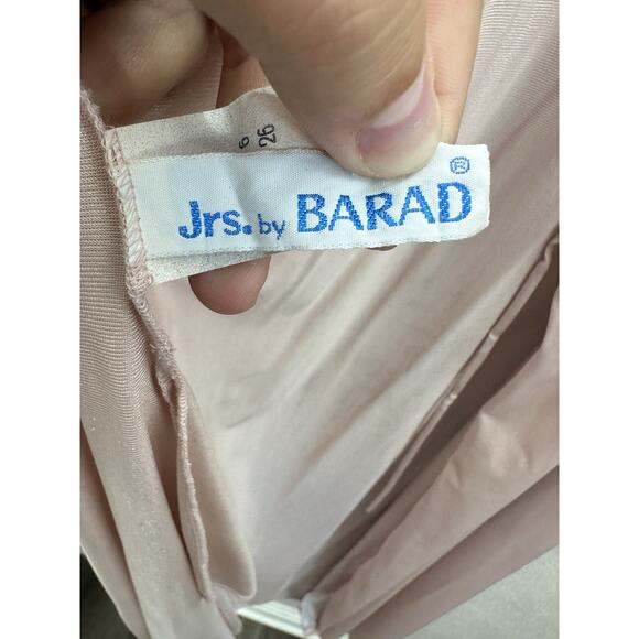 Jrs by Barad Womens Robe Size 9 Pink Maxi Silky Lace VTG Open Front Long Sleeve - Picture 6 of 16